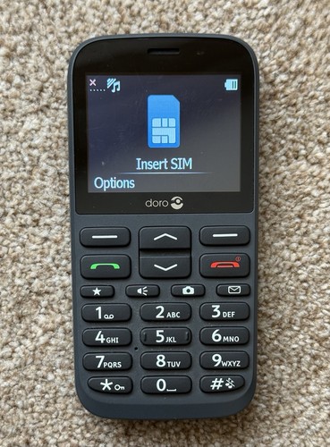 Doro 1370 black big button - doro,